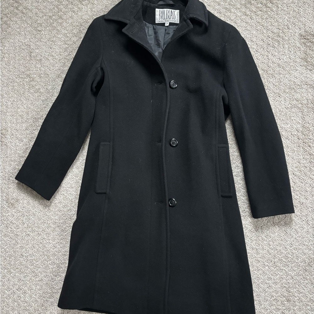 Bill Blass signature Black Coat